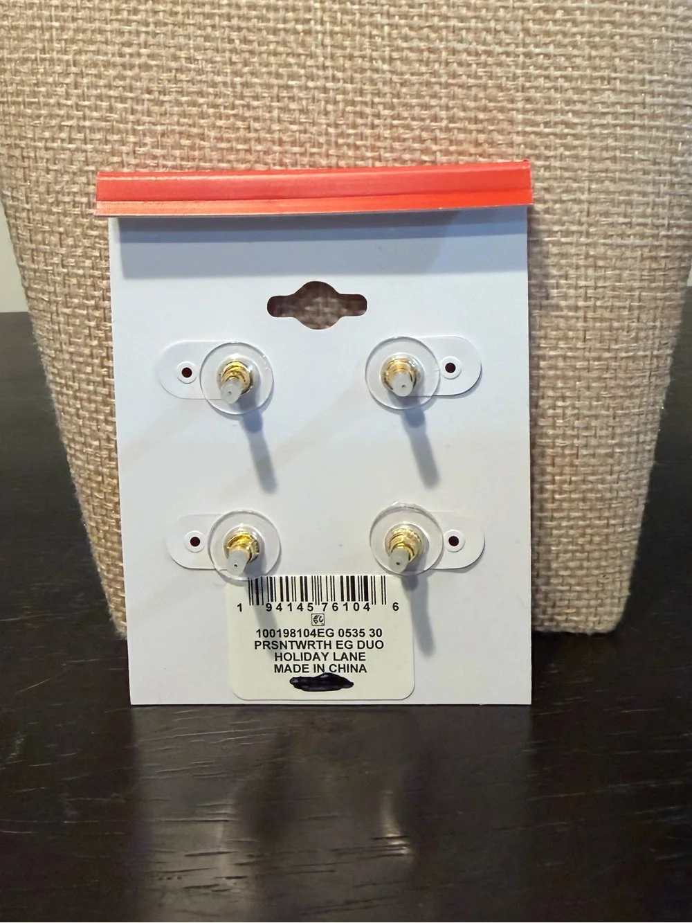 Holiday Lane Presents & Wreaths Crystal Stud Earrings Set